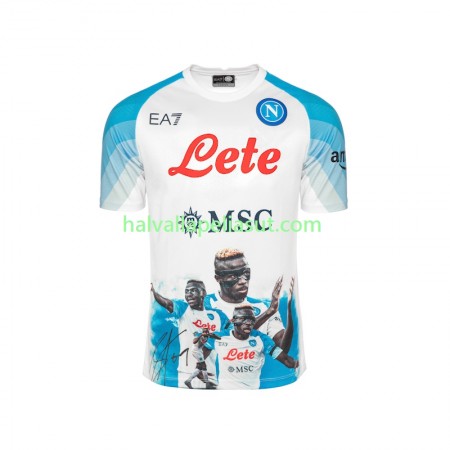 Jalkapallo Pelipaidat/Peliasut Napoli Face Game Osimhen 9 Kotipaita 2022-2023 Lyhythihainen